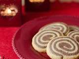Biscuits  spirales  chocolat & orange