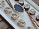 Maki & California Rolls au saumon, concombre & fromage frais