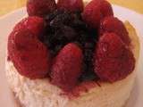 Cheesecake vanille-gingembre aux fruits rouges