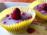 Cupcakes aux framboises et à la rose