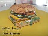Chiken burger aux légumes