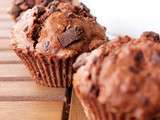 Muffin au chocolat et pépites de chocolat