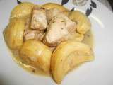 Fricassée de poulet aux fonds d'artichauds