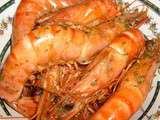 Gambas flambées