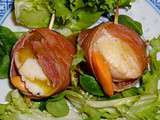 Noix de St Jacques au jambon serrano et sa vinaigrette au pesto