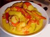 Noix de St Jacques et Crevettes à la Crème de Safran