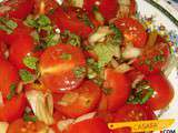 Salade de tomates-cerises à la menthe