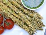 Asperges croustillantes et leur sauce miel et moutarde