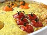 Gratin d’épinards et tomates cerises