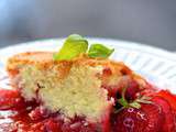 Pudding d’été fraise basilic et citron