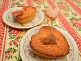 Quatre-quarts coeurs aux biscuits roses de Reims