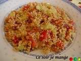 Taboulé (salade de semoule, tomates, concombre, citron)