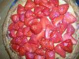 Tarte aux fraises amandine