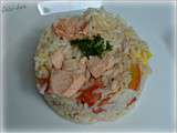 Salade de riz au saumon
