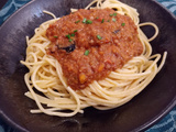 Spaghettis  esprit bolognaise 