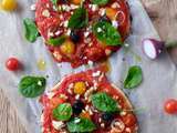 Pizza tomate et fêta