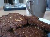 Cookies sans oeufs: philadelphia-amandes-chocolat