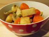 Poêlée de petits pois-carottes aux pommes de terre : test casserole pression