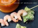 Soupe de Poivron, Tomate, Quinoa et Avocat