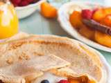 Crêpes aux abricots rôtis à la vanille