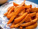 Frites de patates douces au four