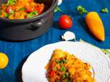 Poisson mariné aux poivrons et tomates