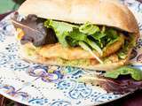 Sandwich schnitzel guacamole