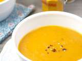 Soupe épicée aux patates douces et aux carottes
