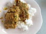 Curry de filets de poisson au lait de coco