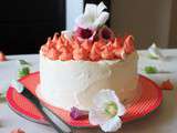 Layer cake d’anniversaire abricot & noisette – 1 an de Chapeau Melon
