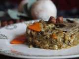 Risotto d’Automne: champignons, potimarron, carotte & poulet