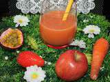 Jus de fruit pomme/fraise/passion/carotte à l'extracteur à jus