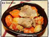 Sauté de porc au curry et ses légumes au Cookeo