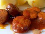 Cookéo : Saucisses fumées sauce tomates au gingembre