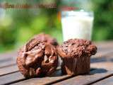 Muffins double chocolat - Double chocolate muffins