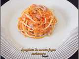 Spaghettis de carottes façon carbonara