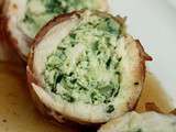Roulade de poulet à la pancetta – Rösti de panais et pommes de terre