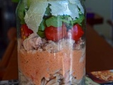Salade pratique en bocal (salad jar italienne)