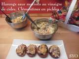 Hareng Saur mariné au vinaigre de cidre Kerné et Clémentines en pickles