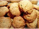Cookies aux sésames éclats de citron confit (sans gluten)