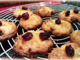 Cookies cranberry amandes effilées