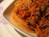 Express : spaghetti au blé complet aux fruits de mer