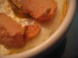 Oeuf cocotte au foie gras pour un dîner de célibataire
