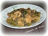 Cassolette de poulet ( courgettes & champignons )