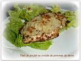 Filet de poulet en croute de pommes de terre
