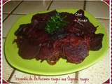 Fricassée de betteraves rouges aux oignons rouges