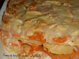 Pommes de terre et carottes en tartiflette