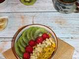 Porridge au curcuma et aux fruits ( pour 1 pers)