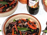 Ragoût de haricots noirs aux carottes