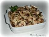 Salade de champignons frais